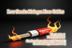 Low smoke zero halogen (LSZH) cables