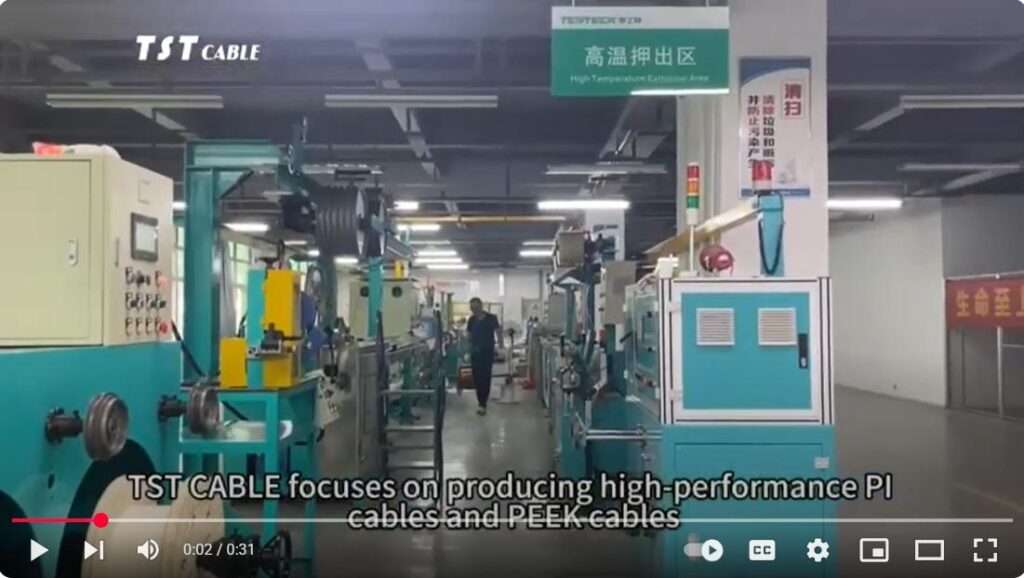 TST CABLE focuses on producing high performance PI cables and PEEK cables