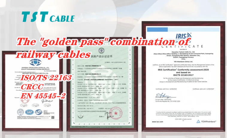 The "golden pass" combination of railway cables