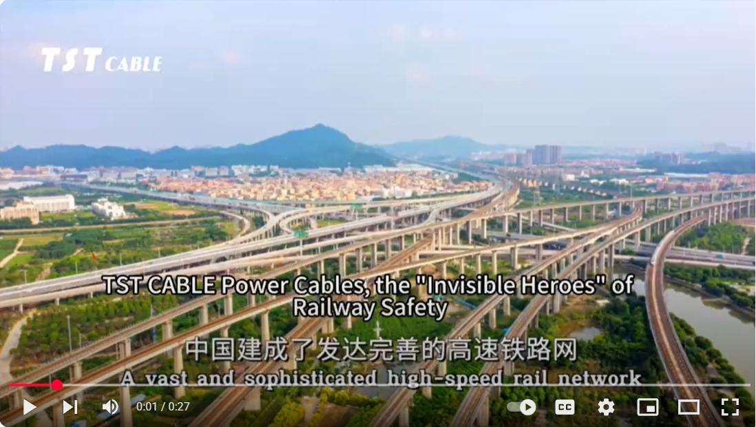 TST CABLE Power Cables, the "Invisible Heroes" of Railway Safety