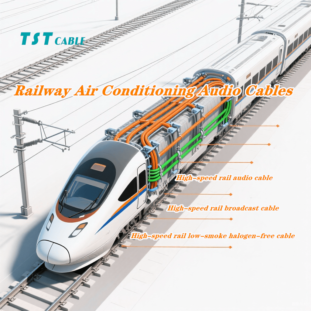 High-speed rail low-smoke halogen-free cable