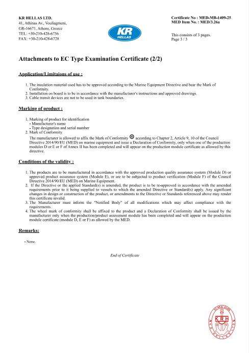 EU MED Certification