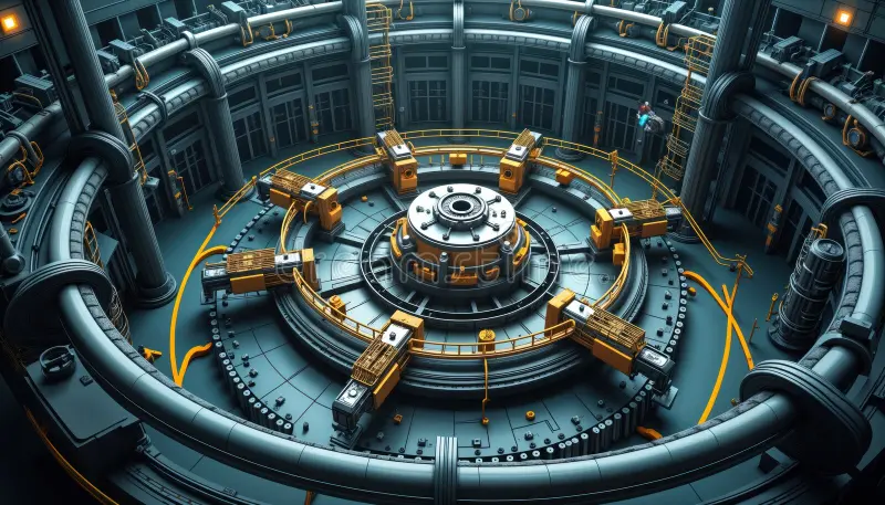 10⁶ Gy radiation- resistant PEEK cables within the containment structure of K1-class nuclear reactors.